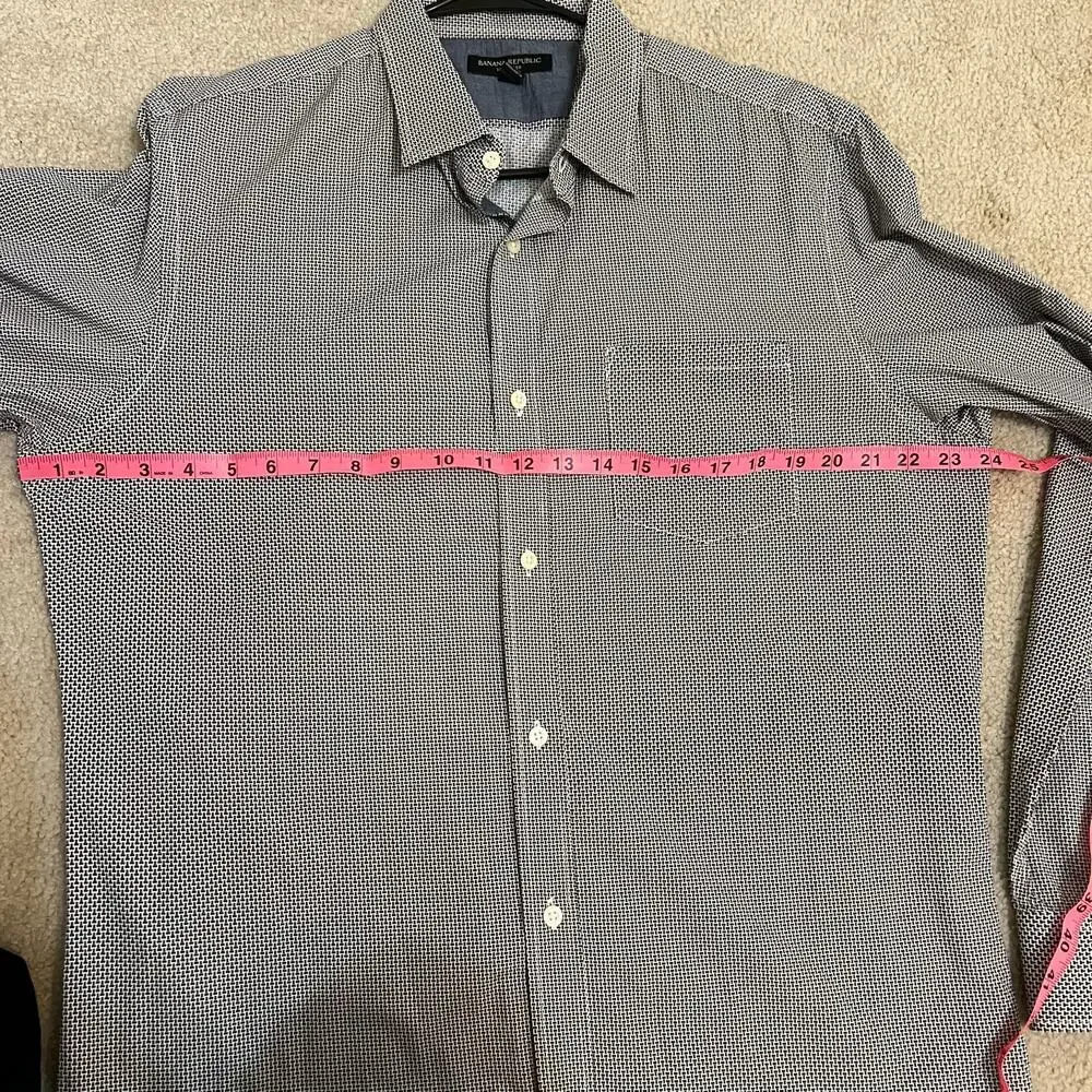 Banana Republic Men's Soft Wash Button Down Shirt Size Large Date Night Office